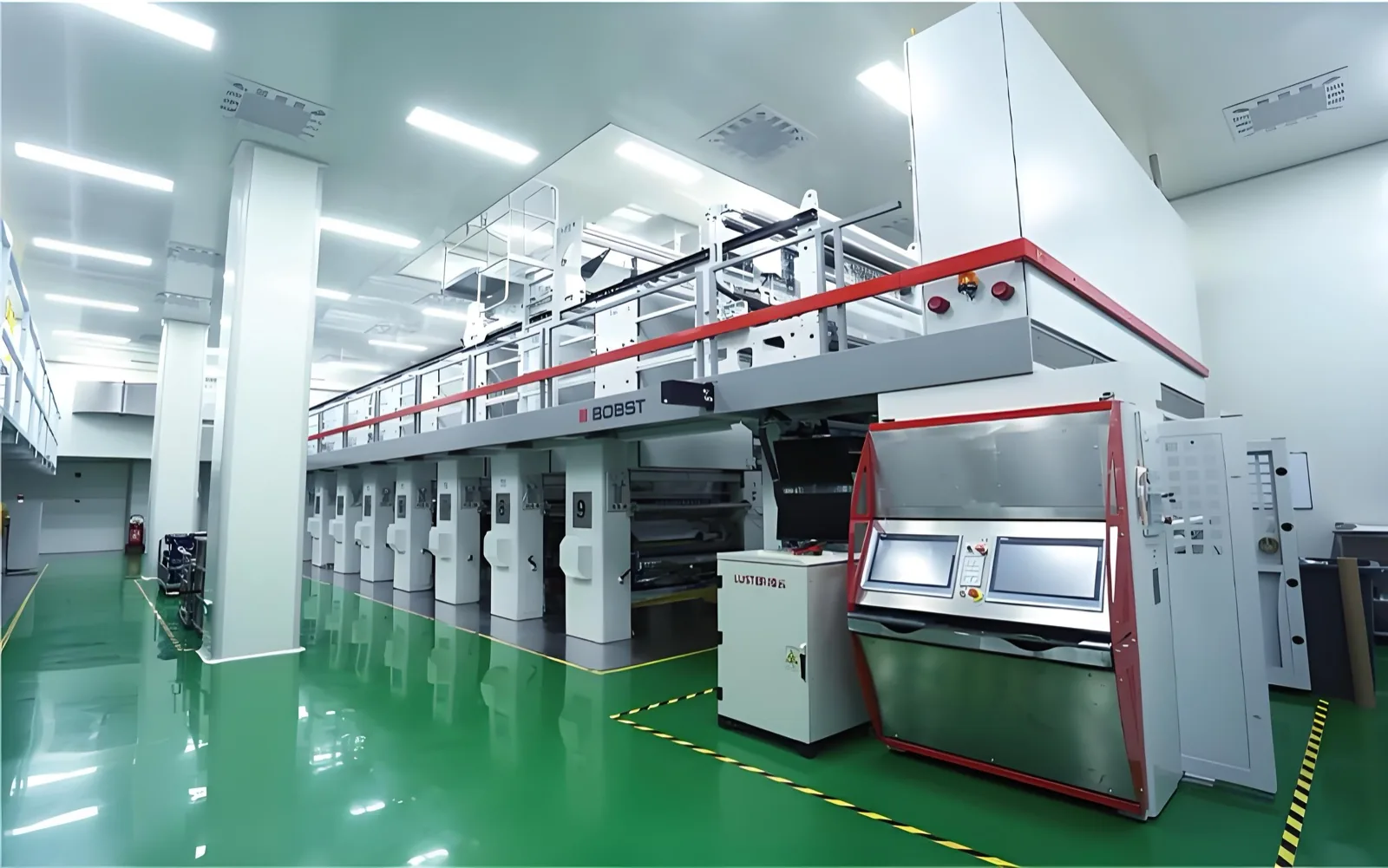 BOBST rotogravure printing press at XGS Packaging