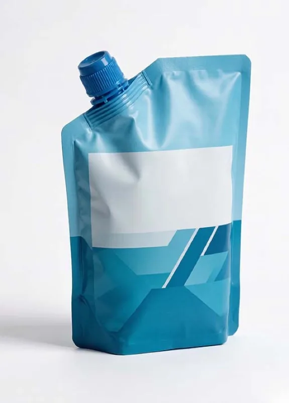 Spouted pouch for detergent refill