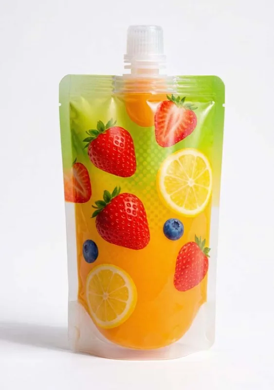 Spouted pouch for juice