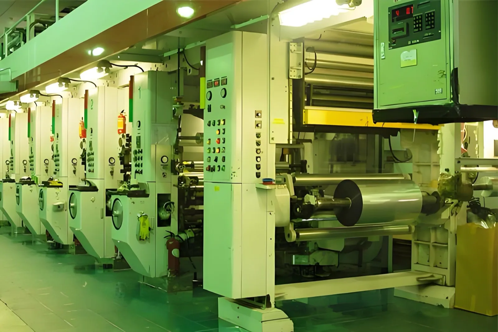 Fuji rotogravure printing press at XGS Packaging